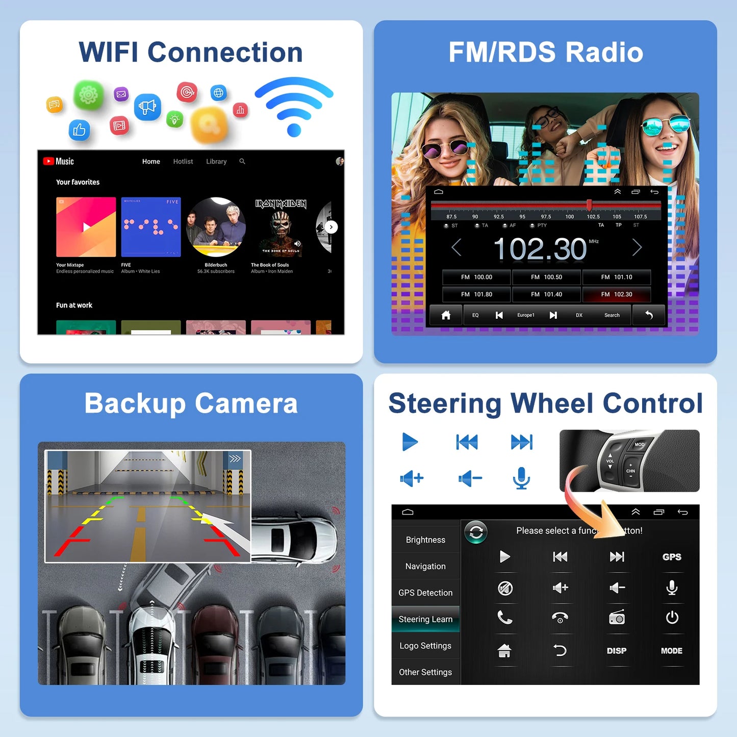 9''Android15 Car Stereo Radio GPS Navi 2+64G for Nissan Navara 2006-2012 withCarplay Android Auto with Bluetooth WiFi FM/RDS SWC