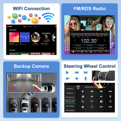 9''Android15 Car Stereo Radio GPS Navi 2+64G for Nissan Navara 2006-2012 withCarplay Android Auto with Bluetooth WiFi FM/RDS SWC