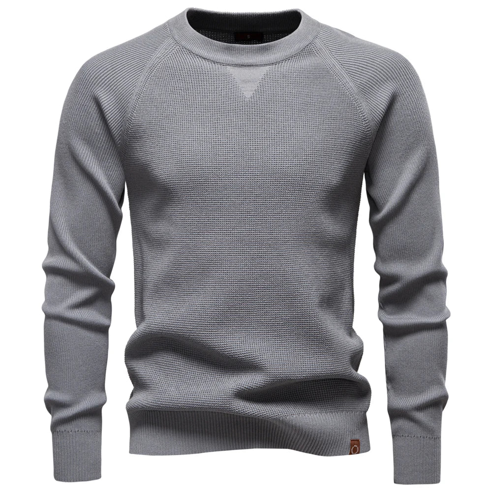 AIOPESON Raglan Sleeve Polo Shirt Men Henley Collar Solid Color Long Sleeve Heavyweight Cotton Business Casual Autumn Winter