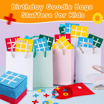 5-40PCS Tic Tac Toe Strategic Board Game for Kids, Birthday Party Favors Bulk for Kids 4-8 8-12 Goodie Treat Bag