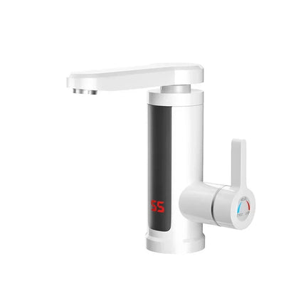 Electric Instant Heater Faucet Tankless Hot Water Heater Tap , Electric Hot Water Tap, LCD Temperature Display, 360 ° Mixed