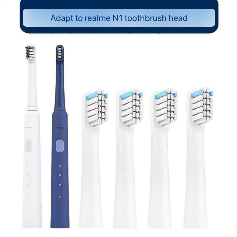 Realme N1 N2 RTX2103 SN301 Electric Toothbrush Replacement Heads Sonic Smart Brush Heads Soft DuPont Bristle Nozzles，4/8/16pcs