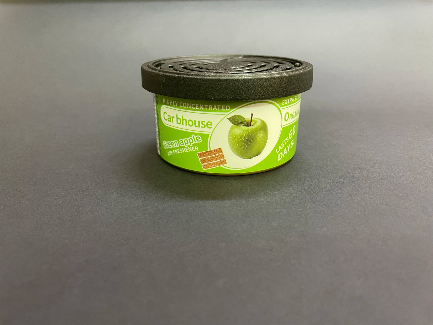organic air freshener tank, bubble gum scent, 3 anti-spill blocks per can, perfect for car scent, new car scent