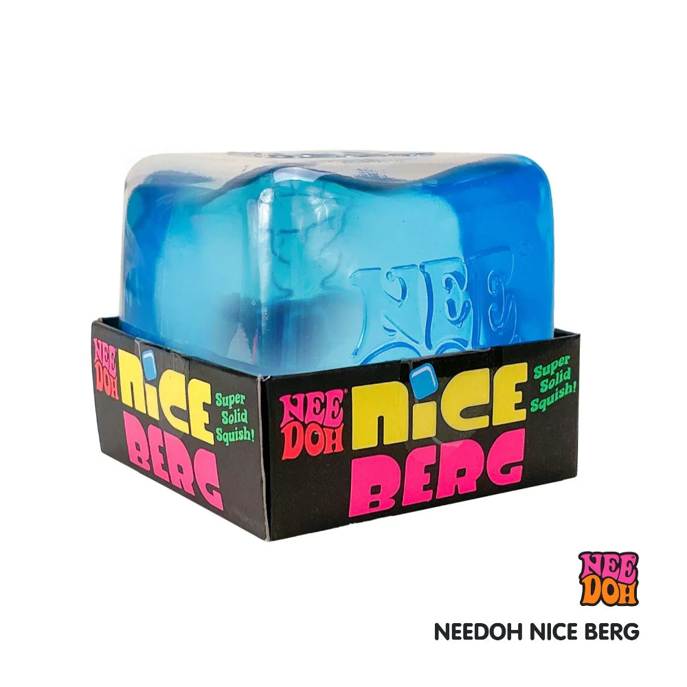 8.5cm NeeDoh Nice Berg Sensory Stress Reliever Fidget Tool for Anxiety & Focus Desk Sensory Cube Gifts