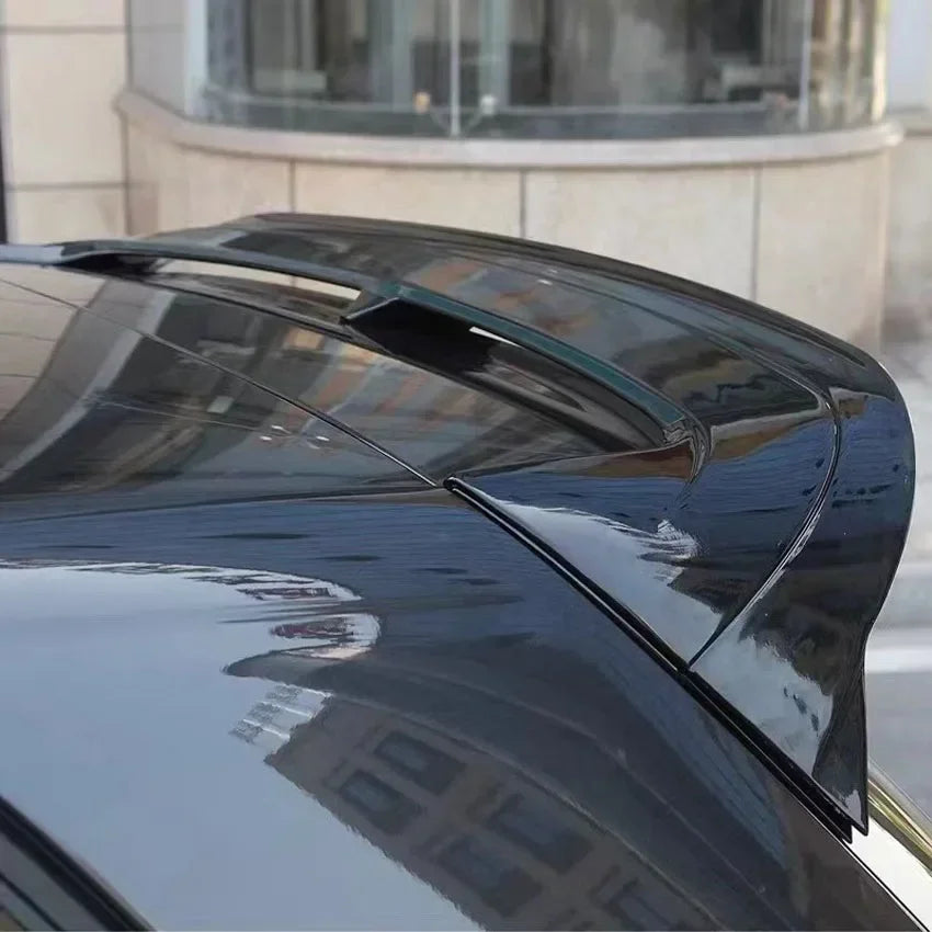 Car Rear Trunk Boot Wing Spoiler Splitter Diffuser For VW Golf 8 MK8 GTI GTD CS Style 2020 2021 2022 2023 Body Kit Tuning Trim
