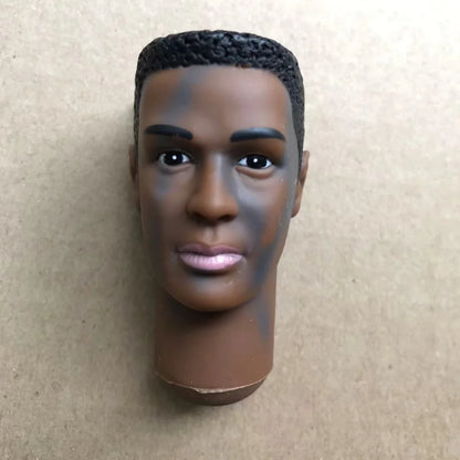 Male Doll Heads Quality Makeup Doll Figure Collection Doll Parts Famous Men Stars Rare Face Doll Heads DIY Toy Accessories