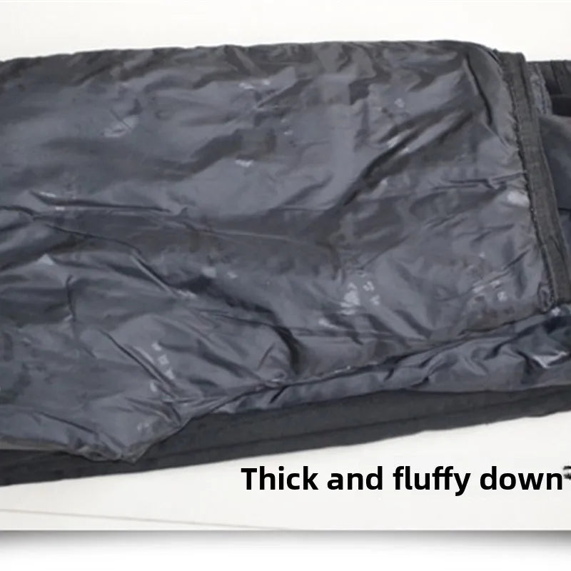 Outdoor Workwear down Pants Thiened High Waist Ski Casual Youth ular Long Pants Multi ket White Du down Filling