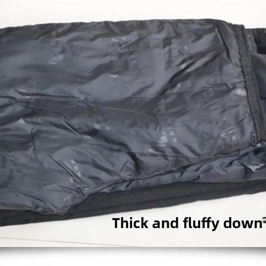 Outdoor Workwear down Pants Thiened High Waist Ski Casual Youth ular Long Pants Multi ket White Du down Filling