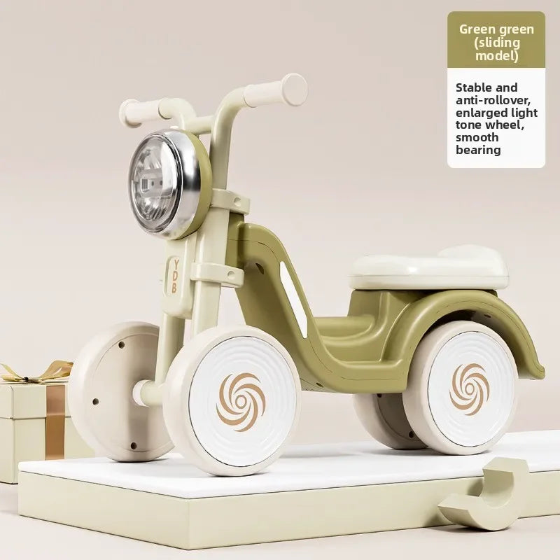 New children's balance bike, walker, or ride-on toy – 4-wheeled ride-on for ages 1–3 – a perfect gift for little ones