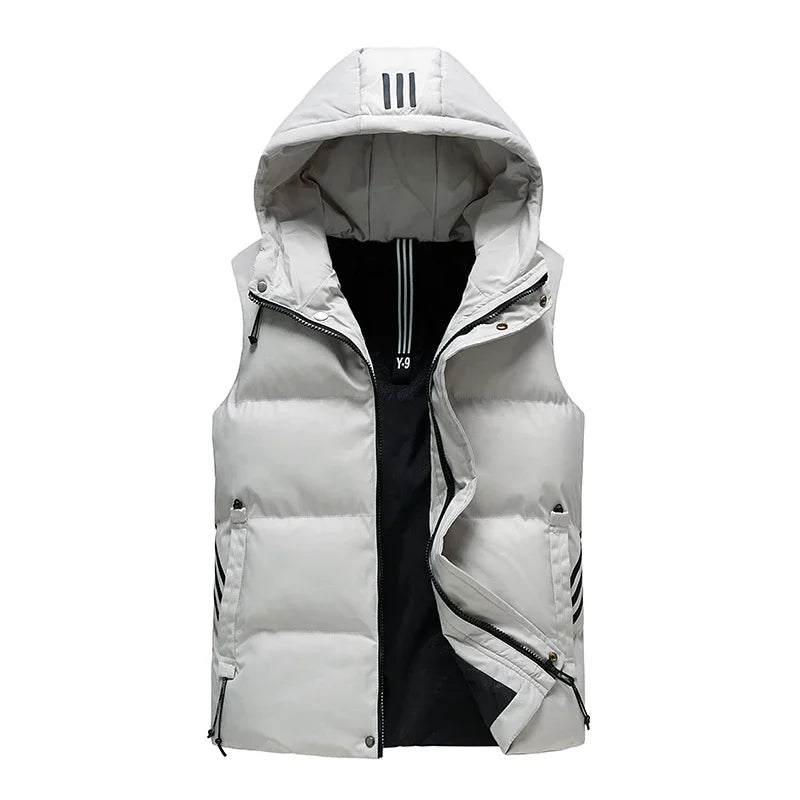 New Winter Fashionable Casual Hooded Down Vest High-quality Versatile Comfortable Breathable Casual and Warm Down Vest
