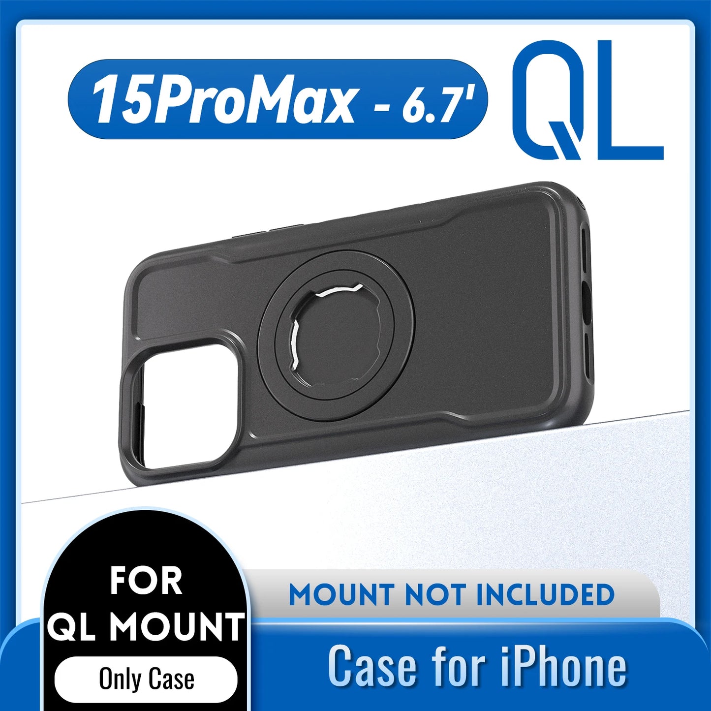 Quad-style Motocycle/Bike Magnetic Shockproof Case For iPhone 17 16 15 14 ProMax Charging Protective Cover with Lock-in Design