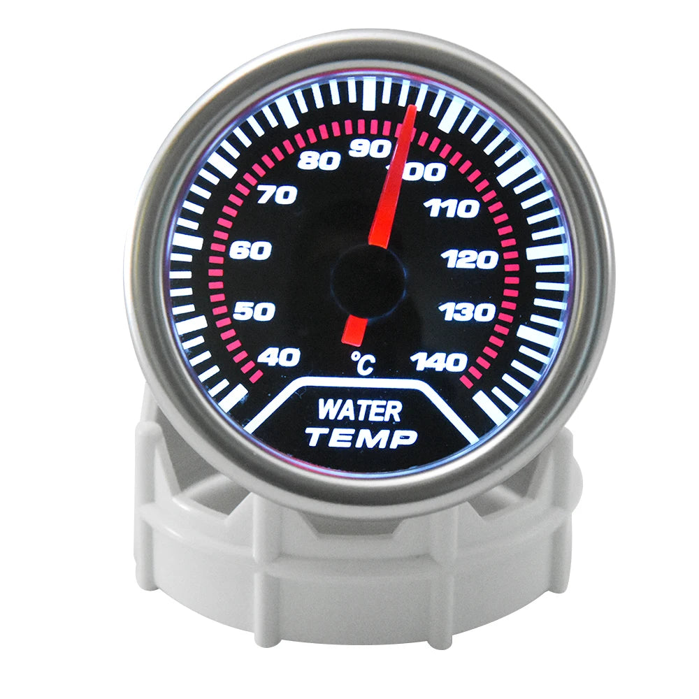 Car Gauge 52mm Water temp Temperature Joint Pipe Sensor Gauge Gauge 40~140 Celsius Adapter Size 28mm / 30mm / 32mm / 34mm / 36mm