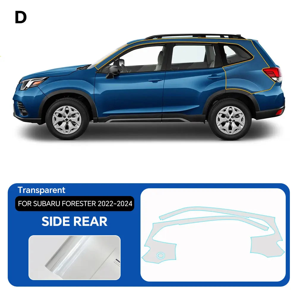 9Mil For Subaru Forester 2022-2024 PPF TPU Pre-cut Paint Protection Film Anti-Scratch Invisible Clear Resistant Car Wrap Film