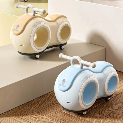 New Children's Peanut Bike Sliding Style 1-3 Year Old Baby Bicycle Stepless Roller Bike Children's Bike Sliding Bicycle Toys