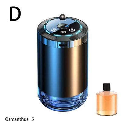 Car Air Freshener LED Light Essential Oil Fragrance Diffuser Smell Distributor USB Rechargeable Aromatherapy Scent Air Refresher