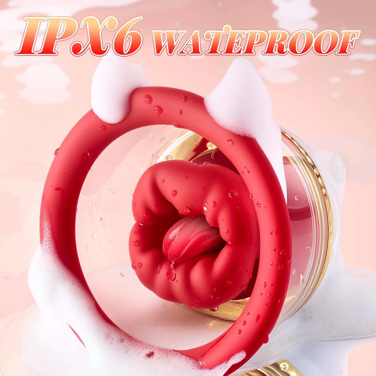 Portable Nipple Licking Sucking Vibrator Female Breast Massager Clitoral Bite Vibrating Sex Toy for Female Masturbation