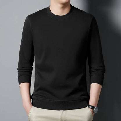Top Quality New Brand Casual Fashion Crewneck Simple Trendy Loose Fit Pullover No Hood Hoodies Sweatshirts Mens Clothes 2025