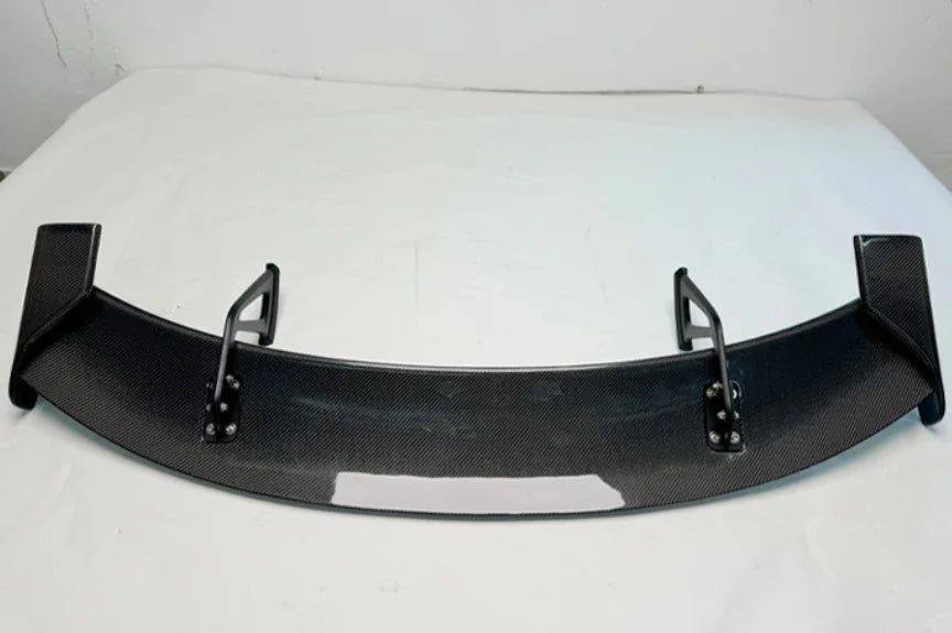 Real Carbon Fiber Double Rear Spoiler Wing for GR Supra A90 A91 MK5 AO Style Glue Tape or Screws Installation