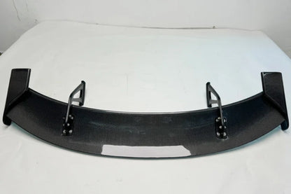Real Carbon Fiber Double Rear Spoiler Wing for GR Supra A90 A91 MK5 AO Style Glue Tape or Screws Installation