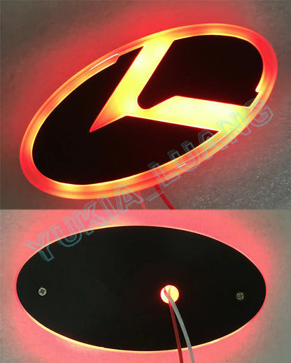 K Logo 3D LED Light Front Grille Trunk Emblem Car Accessories for K5 OPTIMA Stinger Forte