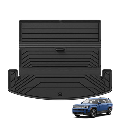 for Hyundai Santa Fe Hybrid 2025 2026 Car Floor Mats Protective Mat Car Accessories Cargo Liner Trunk Pad Only Fit Right Rudder