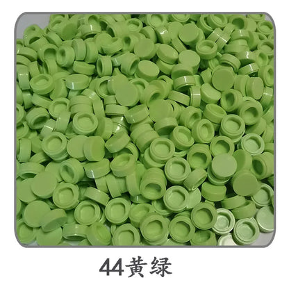900pcs 52 Colors City Building Blocks Flat Tile 1x1 Round Bricks DIY Enlighten Blocks Parts 98138 Blocks for Children Boys Girls