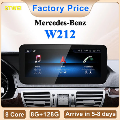 STWE New Car Multimedia Wireless Android AUTO CarPlay 10.25inch 12.3inch Screen For Mercedes Benz E Class W212 Car Video Players