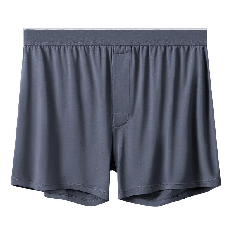 2pcs Men Modal Underwear Male Soild Casual Boxer Shorts Elastic Waistband Button Man Boxer Underwear Comfortable Shorts for Home