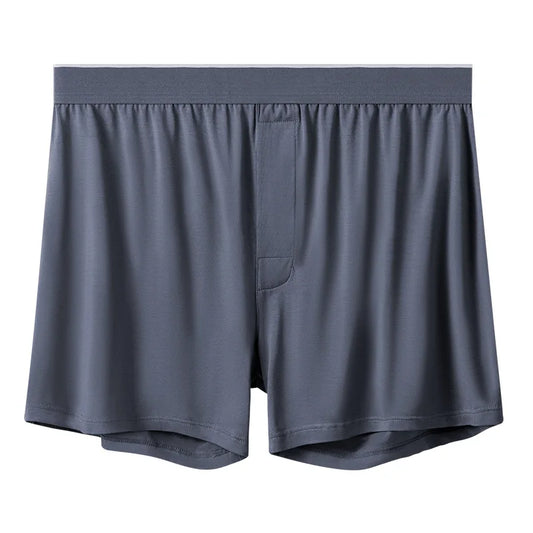 2pcs Men Modal Underwear Male Soild Casual Boxer Shorts Elastic Waistband Button Man Boxer Underwear Comfortable Shorts for Home