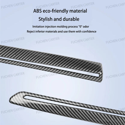 For Tesla ModelY Juniper2025 Car Door Decorative Strip ABS Carbon Fiber Texture Anti - Scratch Protective Interior Car Accessory