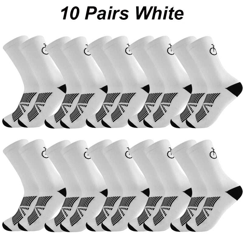 10 Pais High Quality Profession Team Men Women Cycling Socks Bike Socks Breathable Bicycle Socks Outdoor Sportswear Racing Socks