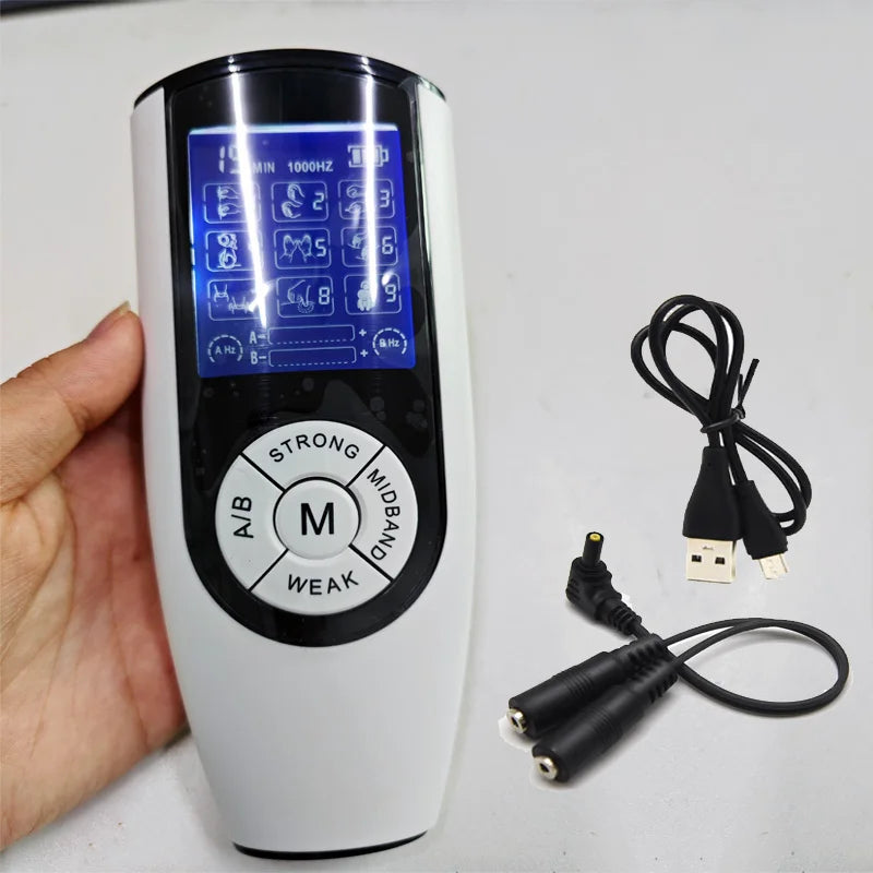 Electroshock Defensa E stim Host Electric Shock Penis Plug Cockring Chastity Cage Anal Plug Nipple Clamp E-stim Bdsm Toy for Sex