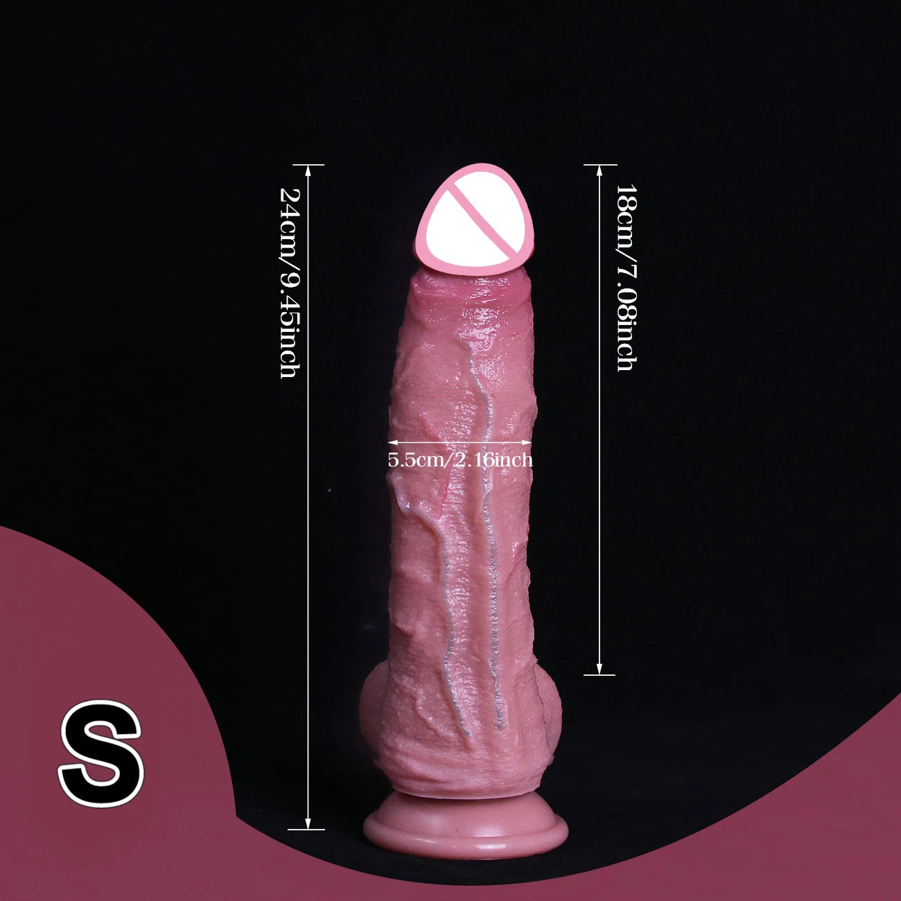 3 Sizes Realistic Soft Brown Dildo Huge Thick Fake Penis Double Silicone Cock Woman Man Masturbation Suction Cup Anal Sex Toys