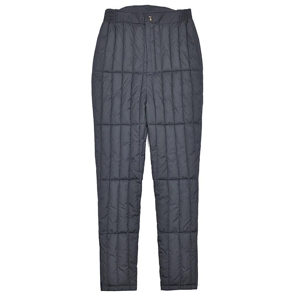 plus Size Dad Winter Cotton Pants High Waist Thickened Deep Crotch Elderly Warm Loose Elastic Waist Business Casual Style