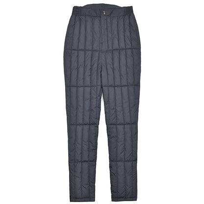 plus Size Dad Winter Cotton Pants High Waist Thickened Deep Crotch Elderly Warm Loose Elastic Waist Business Casual Style