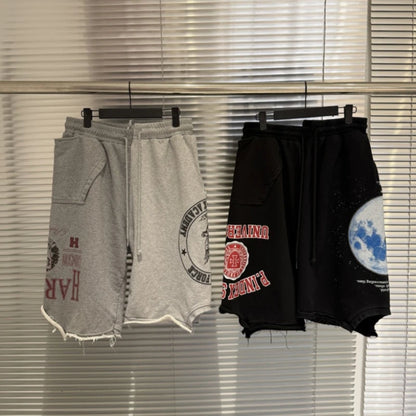 2026ss Vintage Protocol Shorts High Street Hip Hop Men Woman Casual Short Pants Streetwear