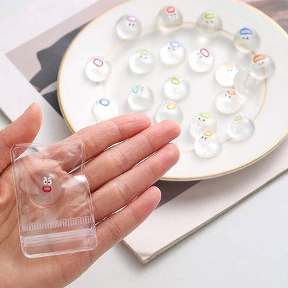 5pcs Mini Squishies Expression Squeeze Fidget Toys Emotion Fidget Poppers Sensory Fidget Toys Cute Desk Accessory For Kids Boys