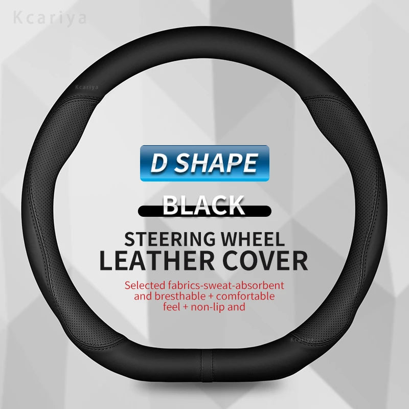 Car steering wheel cover For Mercedes A B C E R V CLASS CLA GLC GLK ML SLK VITO W123 W124 W203 W204 W176 W177 W212 W213 W221 245