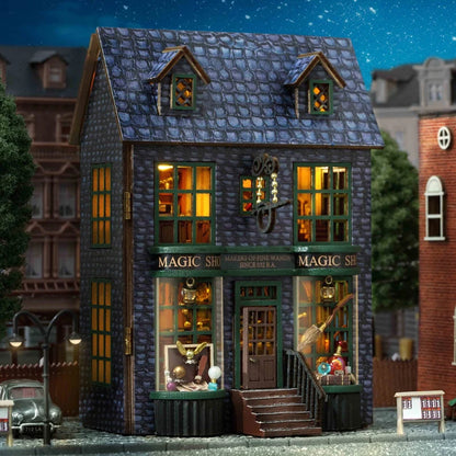 Diy Mini Wooden Dollhouse With Furniture Light Doll House Casa Miniature Items maison  For Toys Birthday Gifts