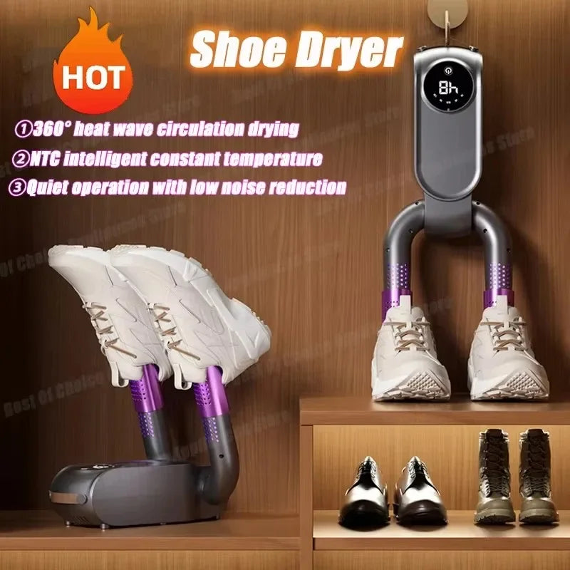 Gentle Electric Shoe Dryer Household UV AI Boot Dryer Fast Shoe Drying Machine Sterilizing And Deodorizing Footwear Dryer