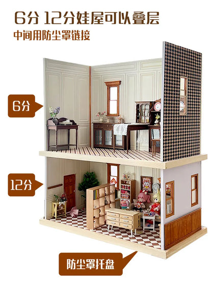 1/6 DIY Dollhouse Material Package Set Doll House Model Furniture Accessories Bjd Ob11 Blyth Soldier Lol Background Miniatures