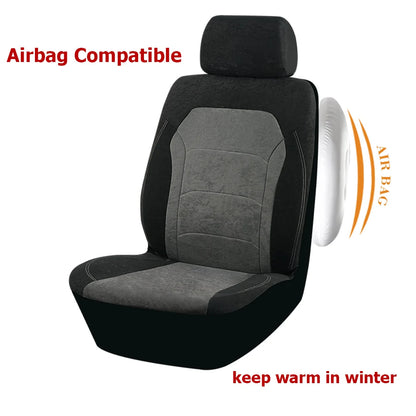 Winter Car seat Covers Universal Size Flannel 2MM Sponge Fit For Most Car SUV Truck Van Car Accessories Interior