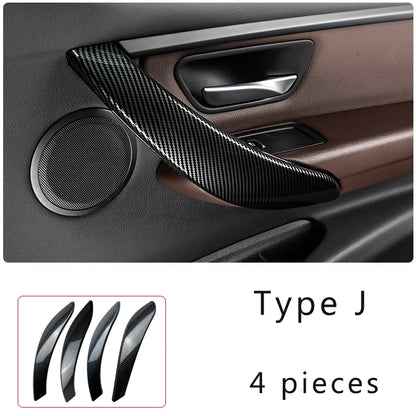 LHD Car Styling Carbon fiber Center Console Air outlet Panel Cover Trim Stickers frame For BMW F30 F31 F32 F34 F36 Accessories