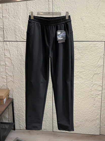 Outdoor Softshell down Pants Thickened Winter Commuting Trousers Men's Youth Fashion Warm Casual Nylon Spandex Fabric