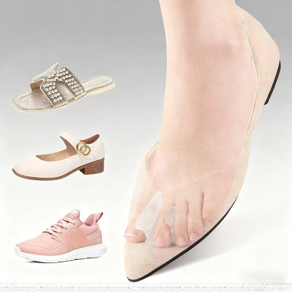 New 8 Pairs Forefoot Pad Hallux Valgus Toe Separator Soft Massage Clamp Forefoot Pad With Holes Thickened Sole Toe Separator