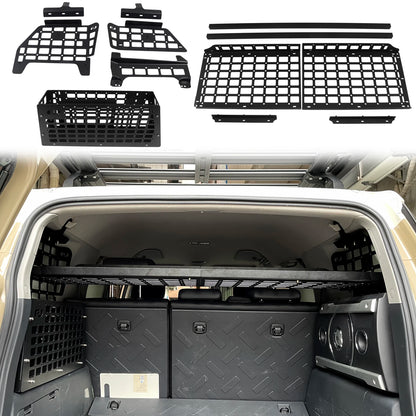 CGZ Molle Panels for Toyota FJ Cruiser 2007-2023 Rear Boot Trunk Shelf Cargo Storage Debris Racks Organizers
