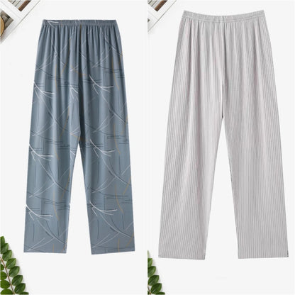 Pajama Pants Men's Pants Autumn and Winter 2025 New Loose Pants Printed Spring & Fall Home Pants