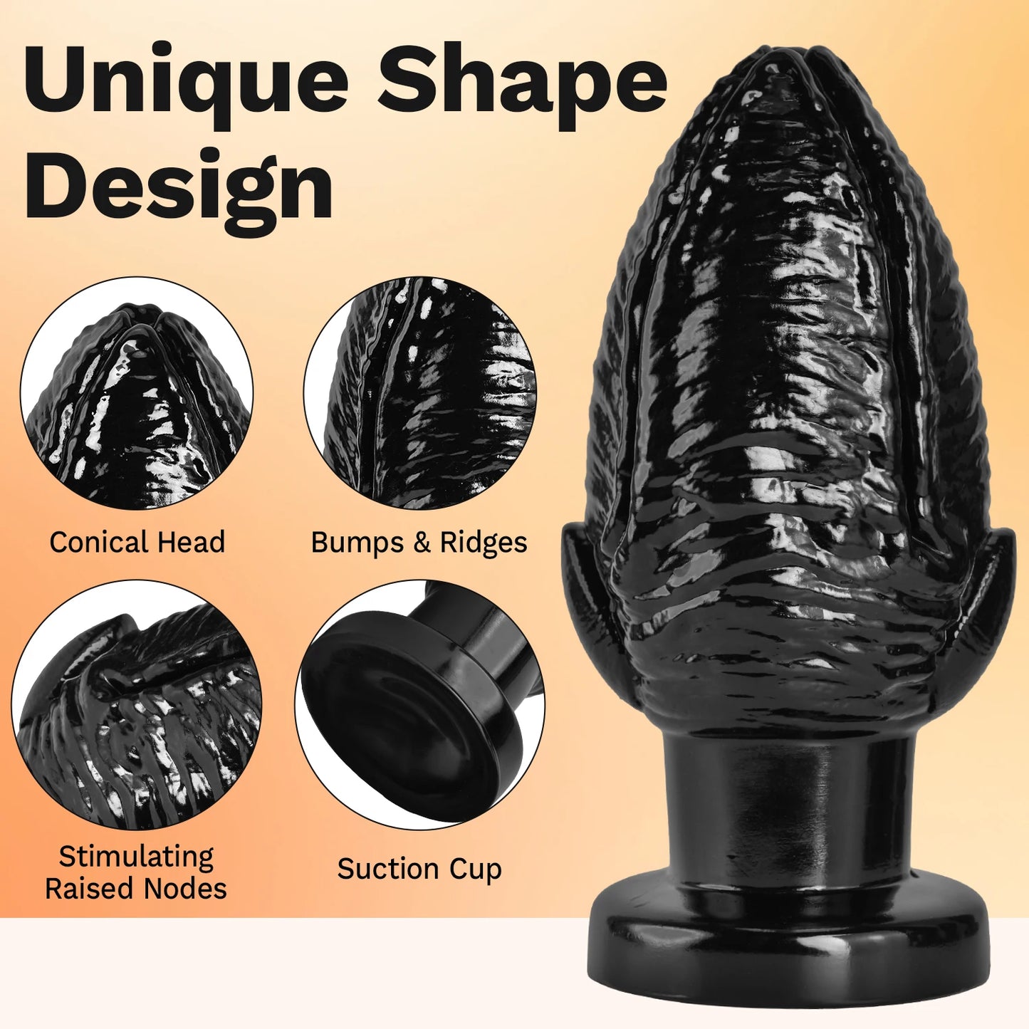 Unique Shape Thick Monster Dildo Anal Expander Butt Plug Animal Penis Vagina G-Spot Stimulator Dick Adult Women and Men Sex Toys