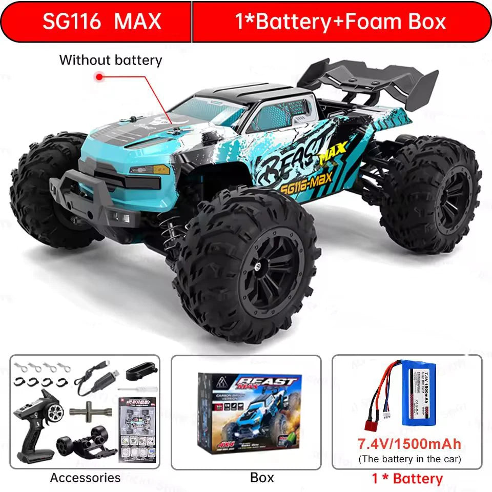 ZLL SG116 MAX/PRO 1:16 High Speed Drift Racing 80KM/H Or 50KM/H Brushless Motor 4WD RC Car Off Road Car Toys for For Kid Gift