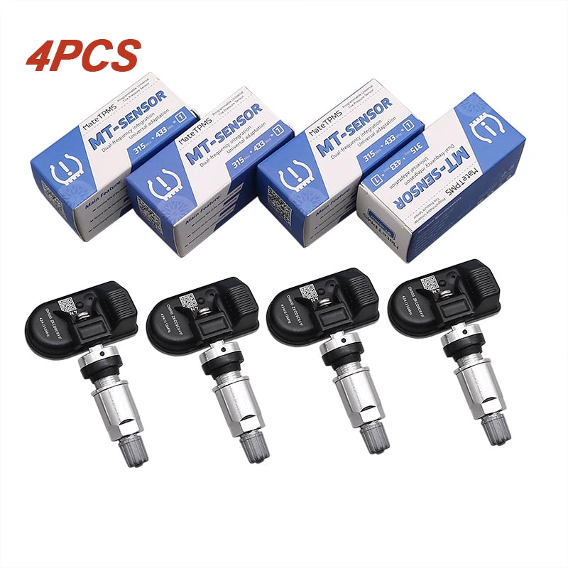 Programable TPMS Sensors 2 in 1 433MHz+315MHz Support Programing with CELL PHONE Tire pressure monitor System